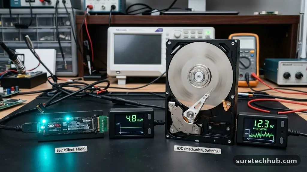 Noise and Power Consumption - SSD vs HDD: Which Storage Type Makes More Sense Today?