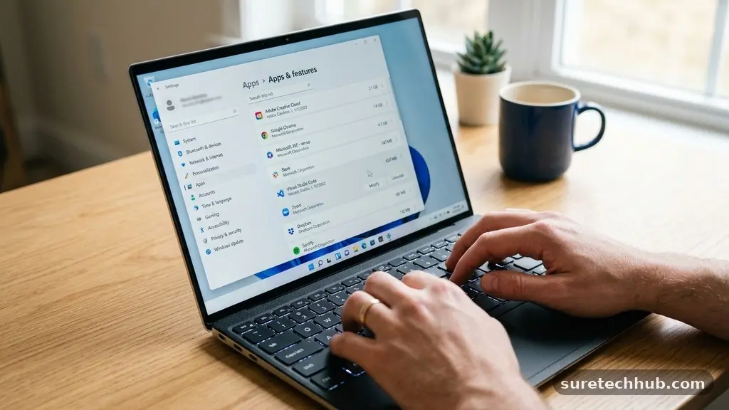 Using the Built-in Settings App - How to Remove Unwanted Programs From Windows